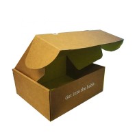 Durable custom folding corrugated mailing paper box