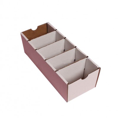 Foldable Storage Divided Compartment China Paper Printing Logo Recycle Custom Part Bin Divider Corrugated Cardboard Box