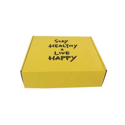 mengsheng christmas custom  subscription personalized flat shipping pink yellow black inside gift small postage box