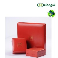 Custom Hinged Plastic And Leatherette Paper Jewelry Paper Box