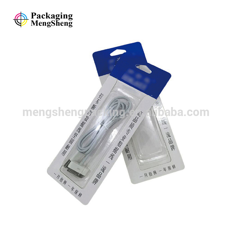 High quality USB Cable blister card packaging in China