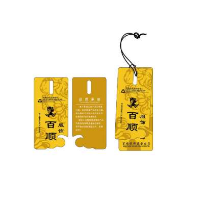 high quality custom design Jeans paper hang tag