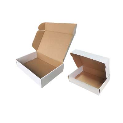 mengsheng kraft white collapsible custom printed corrugated mailer empty cosmetic cream box